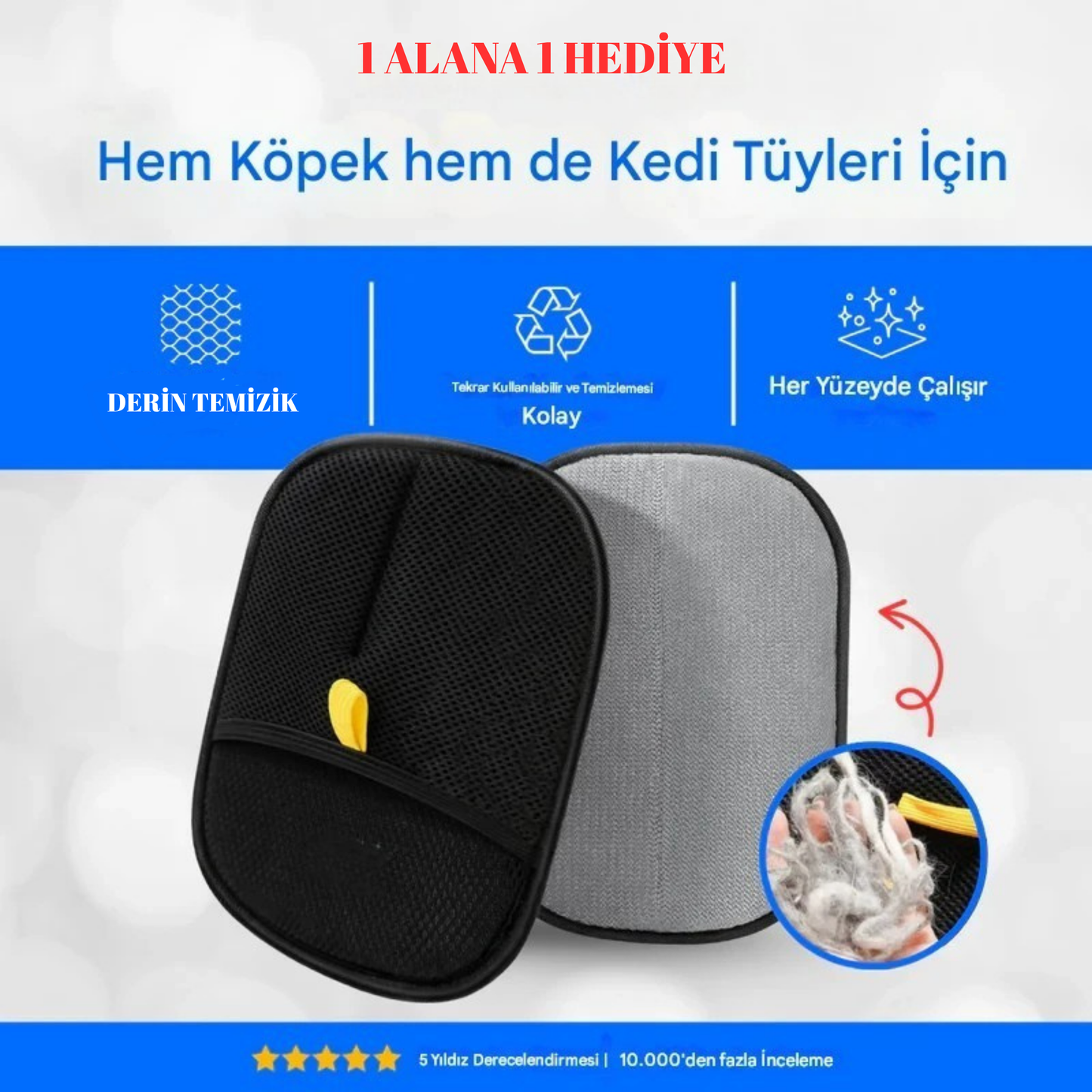 MinPet™- TÜY VE TOZ TOPLAMA ELDİVENİ